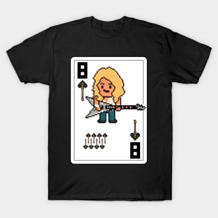 Pixelrockstars Eight of Spades Playing Card T-Shirt